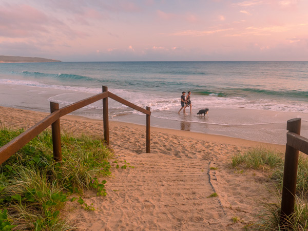 a beach walk along Agnes Water, Qld