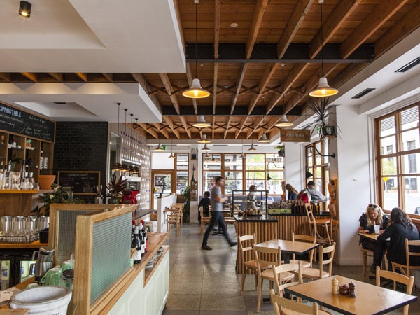 the dining interior at The Cupping Room, Canberra