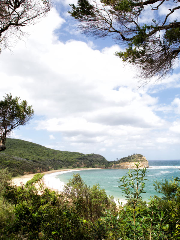 a beautiful scenery at Maitland Bay, NSW