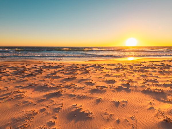 sunset at Maslin Beach, South Australia