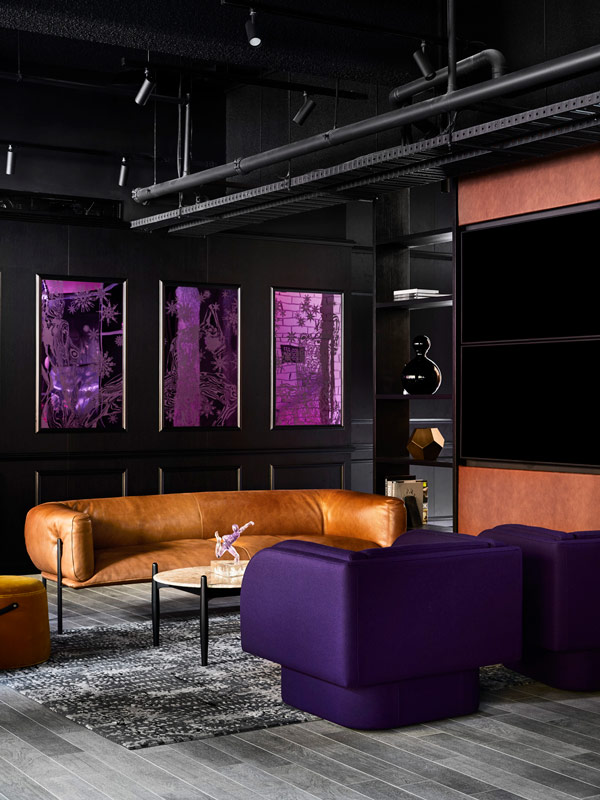 the living room interior at Zagame’s House