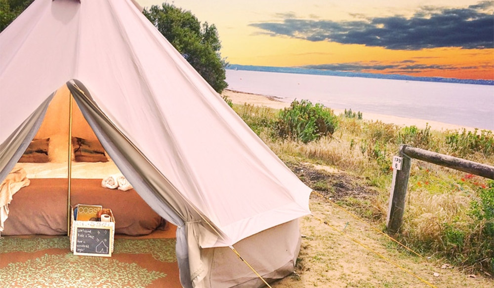 safari tent glamping victoria