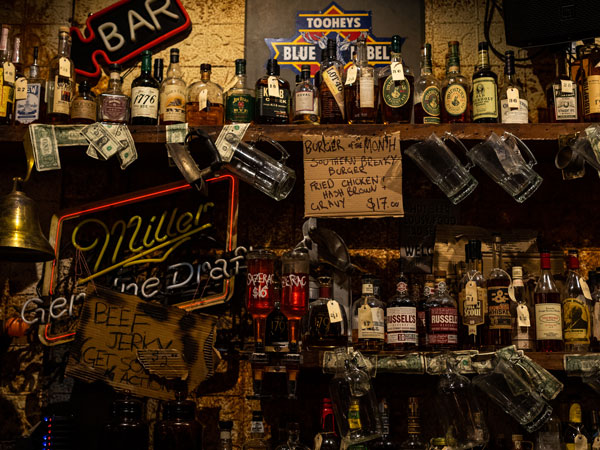 drinks on display at Alabama Song, Perth