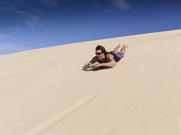 Sand duning moreton island