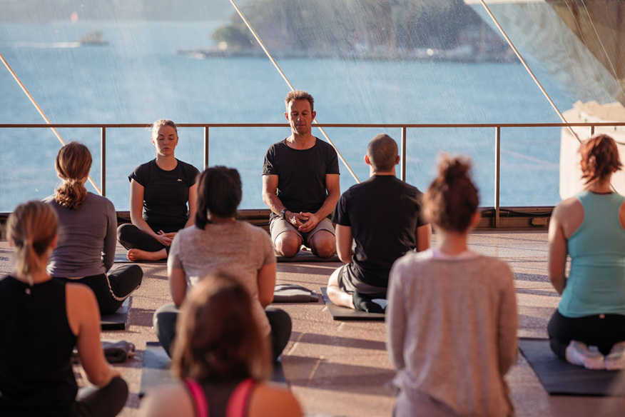 Yoga at the Sydney Opera House