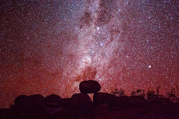 Devils Marbles at Night