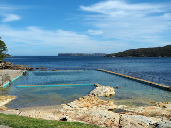 a view of Fairlight Rock Pool, Fairlight Beach, Fairlight
