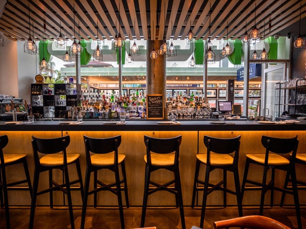 bar counter at Social Eating House, Broadbeach