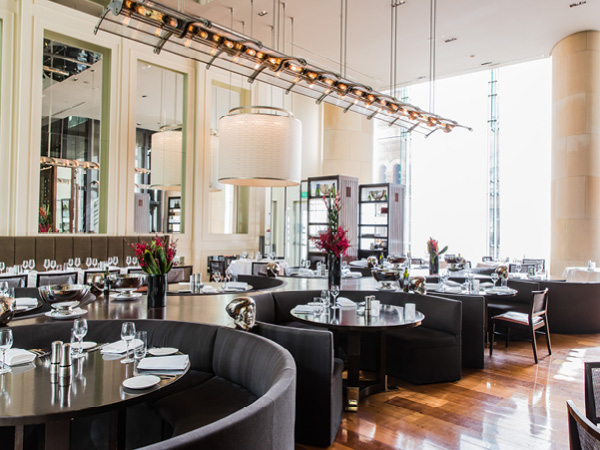 Impressive interiors at Glass Brassiere