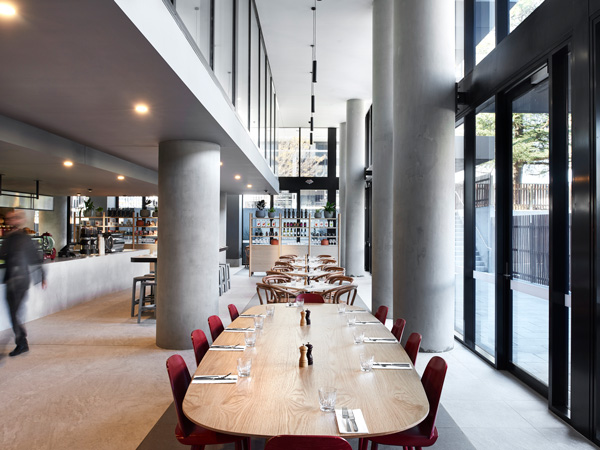the Braddon Merchant restaurant and bar at Midnight Hotel