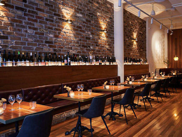 the elegant dining interior of WineRoom, Braddon