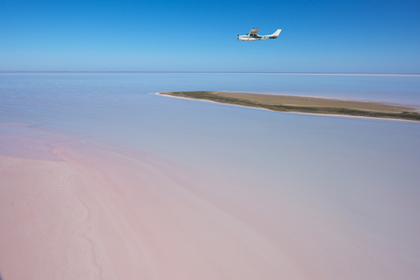 Lake Eyre from above.