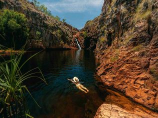 Girl Swimming, Maguk Waterhole, Kakadu, NT