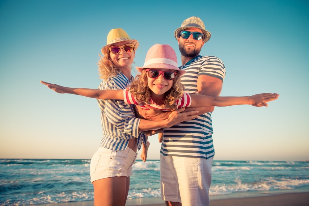 Gold-coast-family-enjoying-beach
