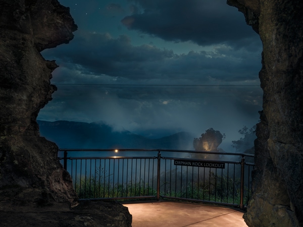 the Katoomba Falls Night Lit Walk, Blue Mountains