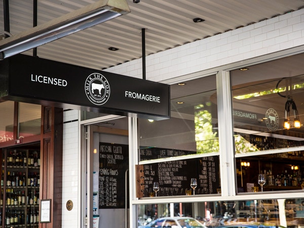 the exterior of Milk the Cow, Lygon Street, Carlton, Melbourne