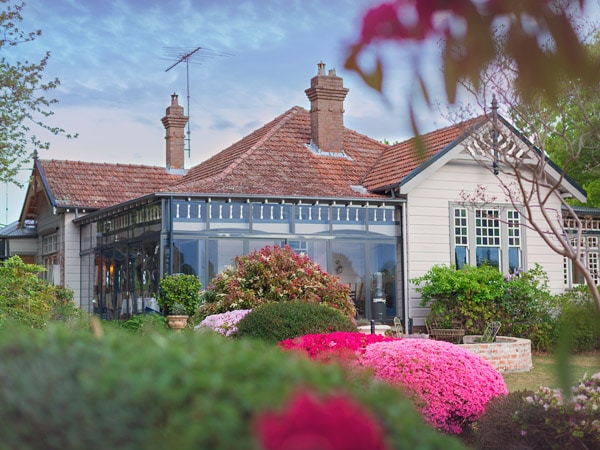 the charming cottage restaurant at Pins on Lurline, Blue Mountains