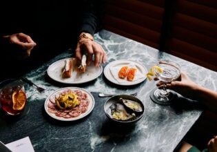 A spread of food from Untitled in Cremorne Melbourne