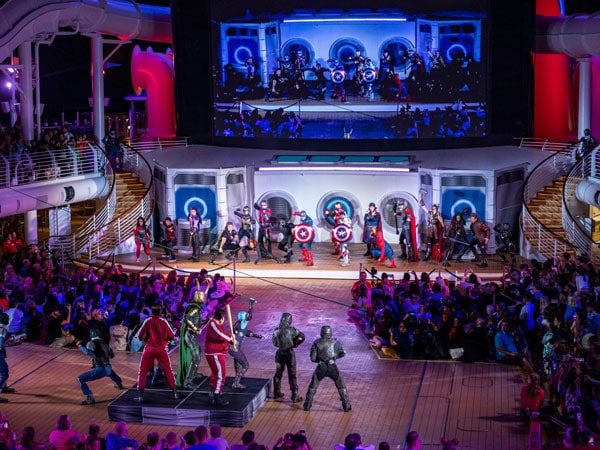 marvel performances aboard the Disney Wonder cruise ship, Australia