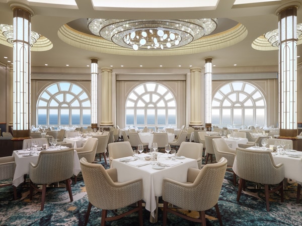 the main dining interior of Norwegian Spirit cruise ship, Australia