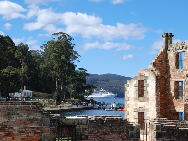 a guided tour of the Port Arthur historic site