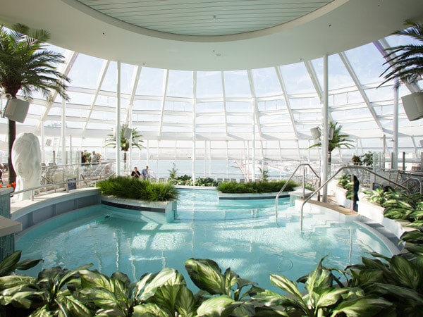 the pool onboard Royal Caribbean