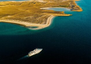 True North cruise ship on West Coast of Australia