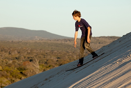 Sand boarding