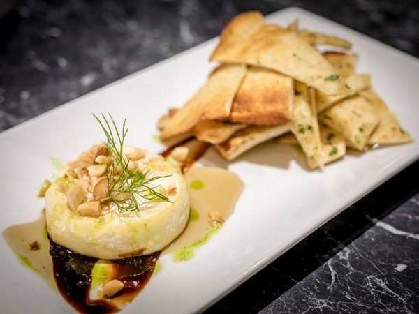 a close-up shot of food at Cottontail Restaurant & Winery, Wagga Wagga