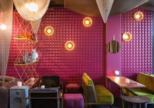 an eclectic and colourful interior at Joe's Bar in East Hotel Canberra
