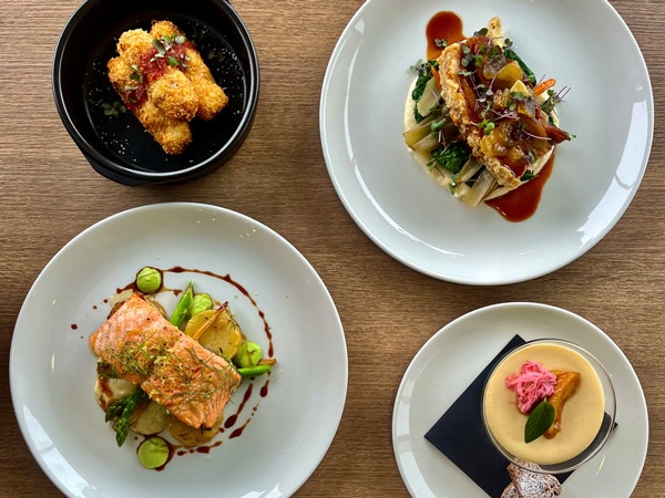 a table-top view of the menu at Marco's on Albert, Wagga Wagga Country Club