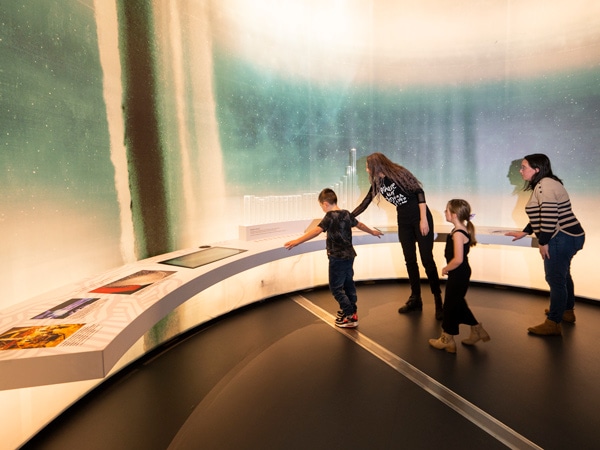 kids exploring inside the National Museum of Australia