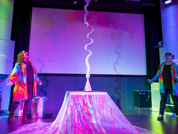 an amusing performance at Questacon