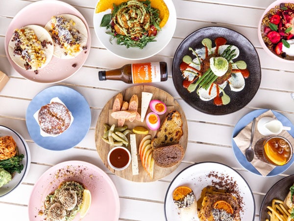 a table-top view of the menu at The Brew, Wagga Wagga 