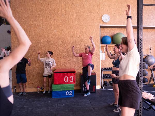 a group of people exercising at BlocHaus, Fyshwick