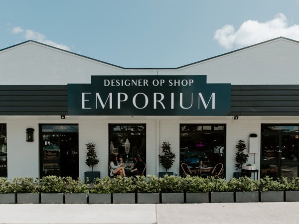 the exterior of Designer Op Shop Emporium, Fyshwick