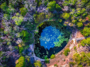 Aerial view of Hells Hole