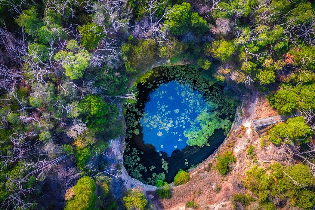 Aerial view of Hells Hole