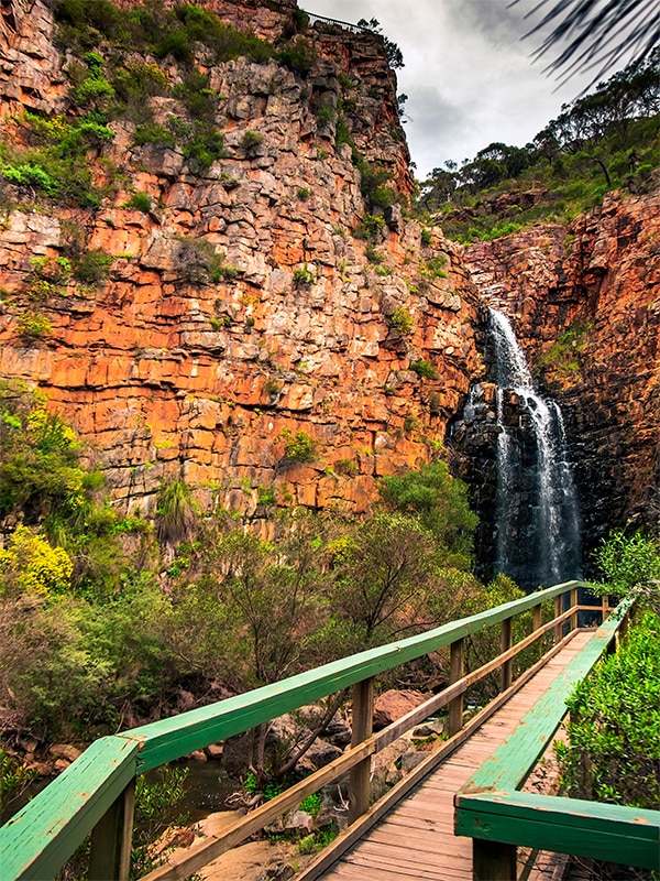 Morialta waterfall in South Australia