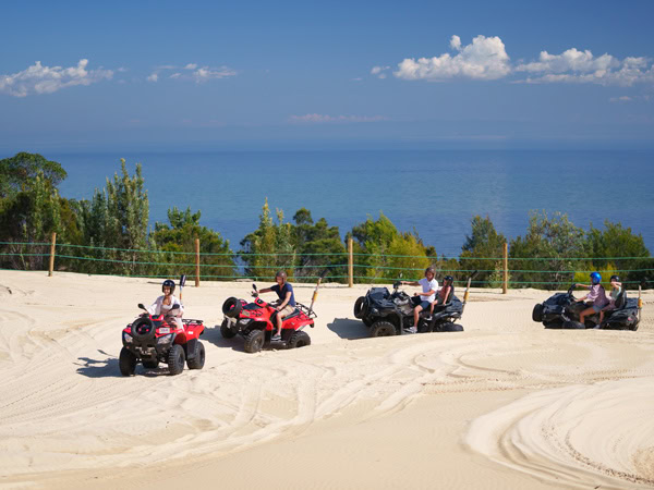 quadbiking in Tangalooma Island Resort
