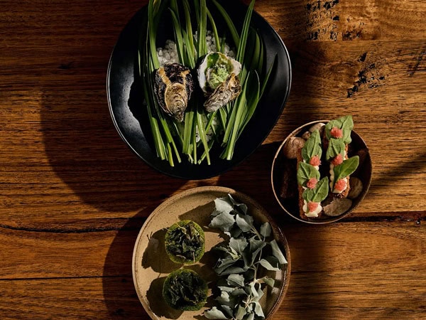 a table-top view of the menu at Topiary, Adelaide