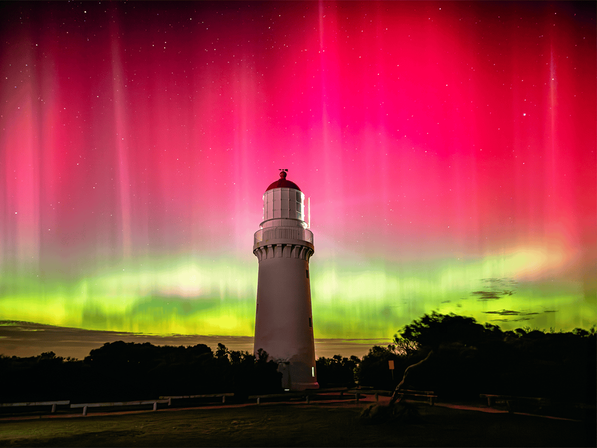 Southern lights in Victoria