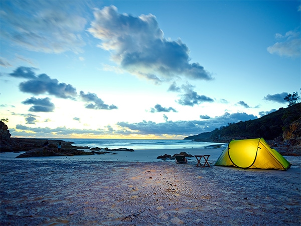 moreton island camping tours