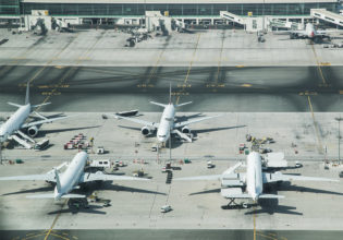 Planes on a tarmac