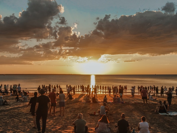 sunset on Mindil Beach