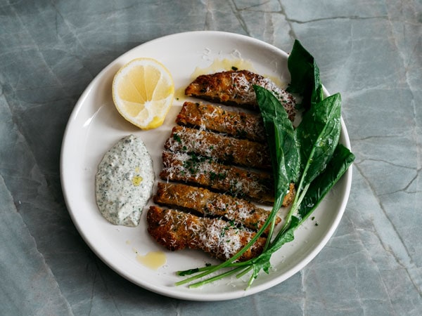 Crumbed veal cotoletta at Blackwood Bondi