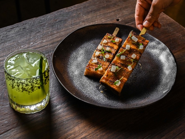 pork belly yakitori at Kid Kyoto