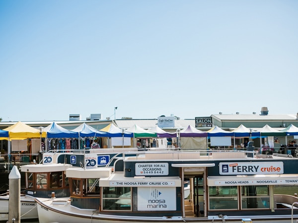 Noosa Ferry port, Noosa Marina Markets