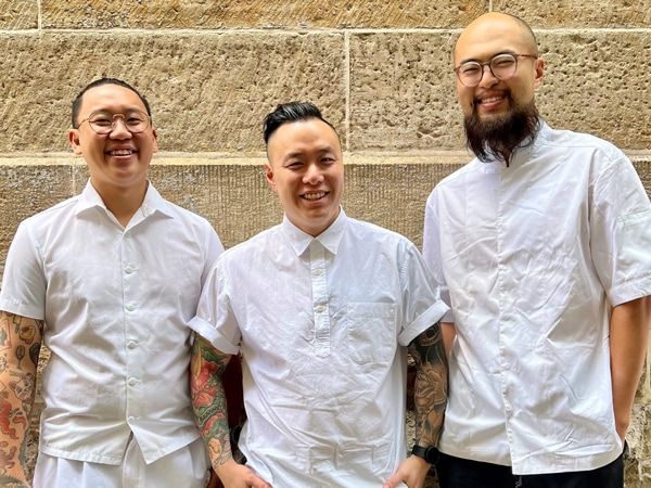 Chefs Alex Wong, Andrianto Wirya and Arnold Wong