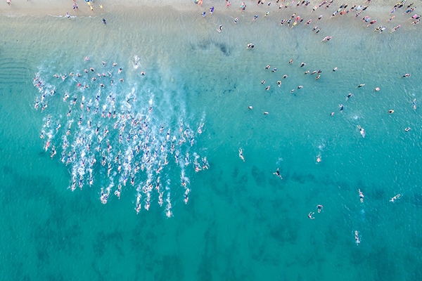 Mooloolaba Triathlon aerial